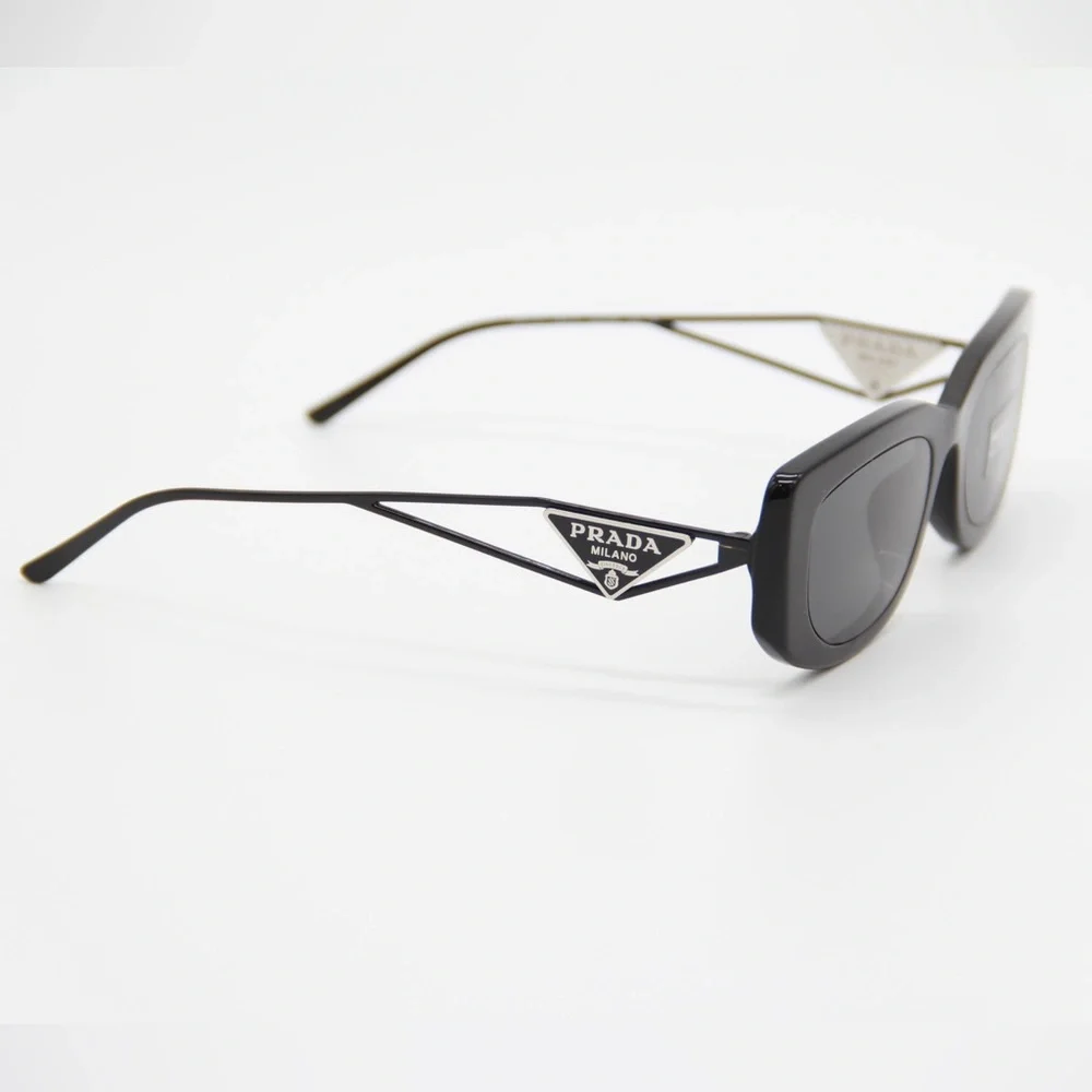 NEW PRADA PR14YS 1AB5S0 UNISEX BLACK EYEWEAR PR 14YS UNISEX SUNGLASSES SPR 14Y - Picture 10 of 15